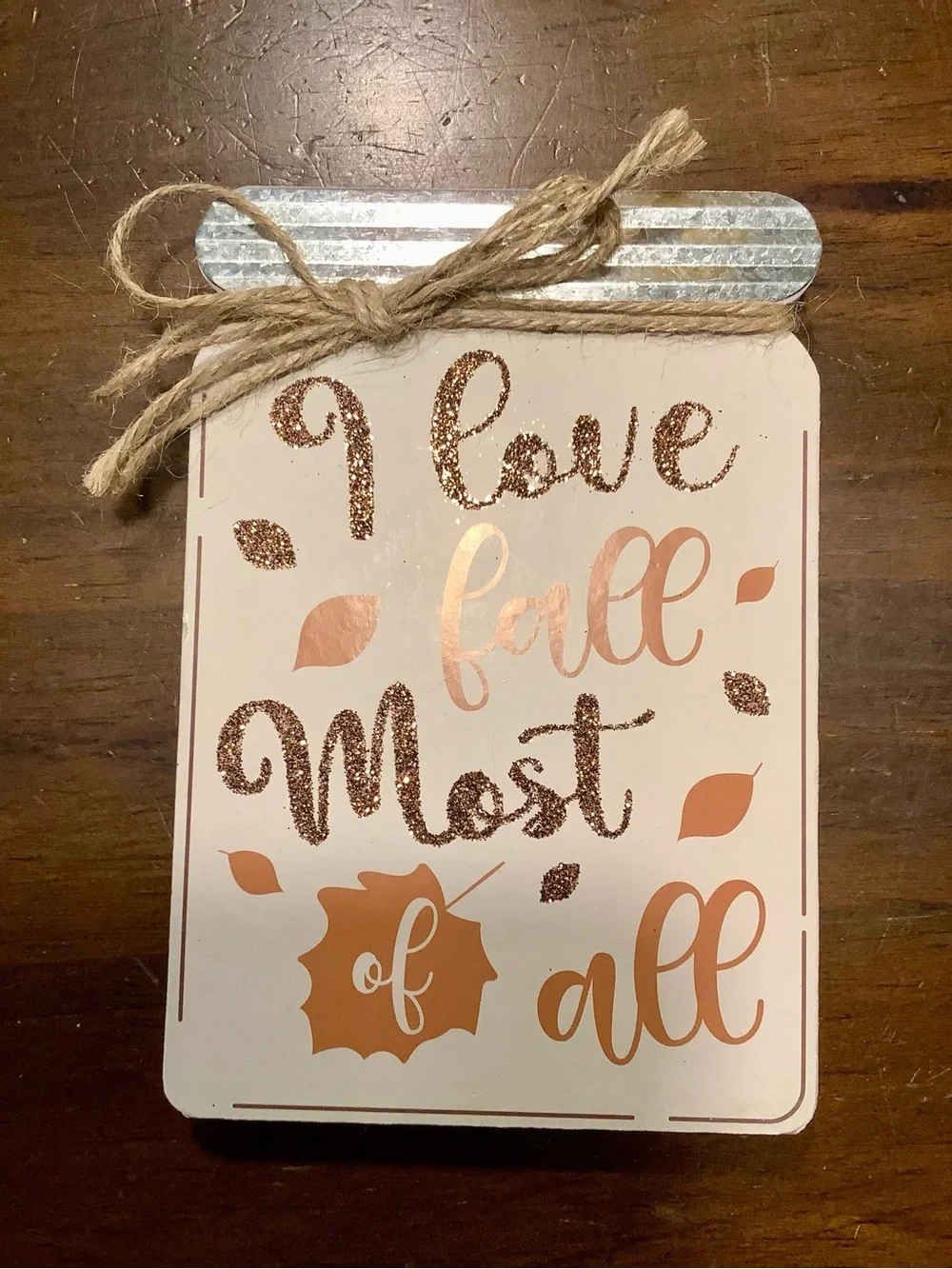 Autumn Mason Jar Decor- Trio in Coral, Cream & Mint